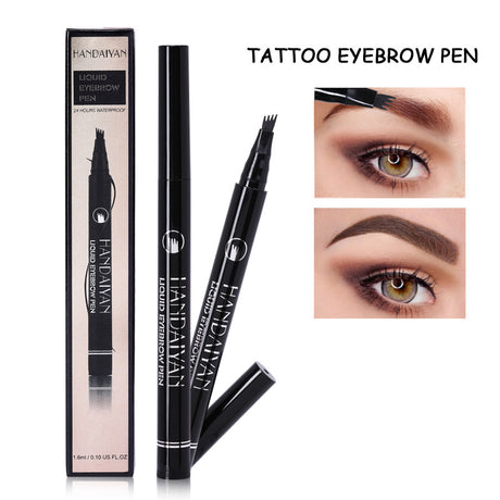 Four Head Eyebrow Pencil Liquid Eyebrow Pencil Very Fine Micro Carving Eyebrow Pencil Waterproof And Durable - V.I.P Digital Presence