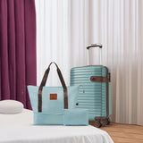 Luggage Sets 3 Piece Carry on Luggage 22x14x9 Airline Approved, Lightweight Hardshell ABS Suitcases with Wheels, 20 inch, Blue - V.I.P Digital Presence