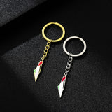 Palestine Israel Map Flag Keychain Accessories Decoration Men's and Women's Ethnic Style Versatile Stainless Steel Accessories - V.I.P Digital Presence