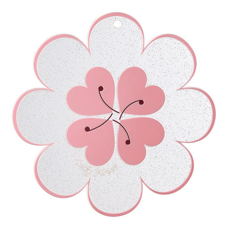 Lucky Flower Heat Insulation Mat Simple Wind Table Heat Insulation Mat Anti scalding Bowl and Dish Mat Household Plate Mat PVC Mat - V.I.P Digital Presence