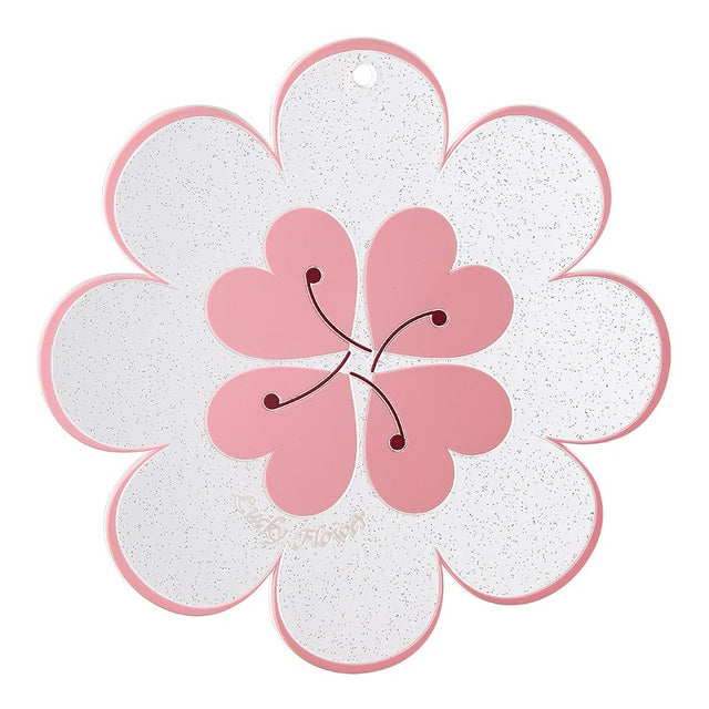 Lucky Flower Heat Insulation Mat Simple Wind Table Heat Insulation Mat Anti scalding Bowl and Dish Mat Household Plate Mat PVC Mat - V.I.P Digital Presence