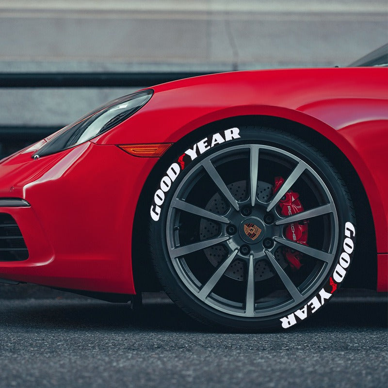 New Connected Car Tire Stickers, Tire Letter Stickers, English Letter 3D Stereoscopic Stickers - V.I.P Digital Presence