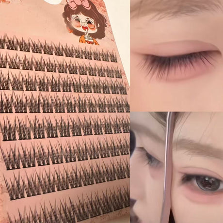 Sunflower Comics Pure Desire Eyelash Simulation Natural Thickening Large Segmented Trilogy False Eyelash Laziness - V.I.P Digital Presence