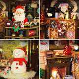 DIY Wooden Merry Christmas Wonderland Dollhouses Miniature Kits With LED Light Home Decoration For Adult Xmas Handmade Gifts - V.I.P Digital Presence