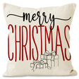 Christmas hat pillowcase linen Christmas tree letter print pillowcase holiday - V.I.P Digital Presence