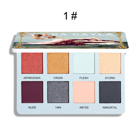 KA CAYLA 8 Colors Eyeshadow Palette EVA Matte Pearl Glitter Eyeshadow Palette - V.I.P Digital Presence