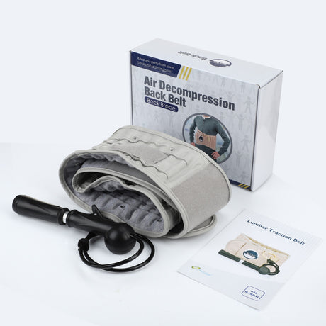 Inflatable Waist Belt To Relieve Low Back Pain Waist Protection Leather Shrink Exhaust Fixed Belt - V.I.P Digital Presence