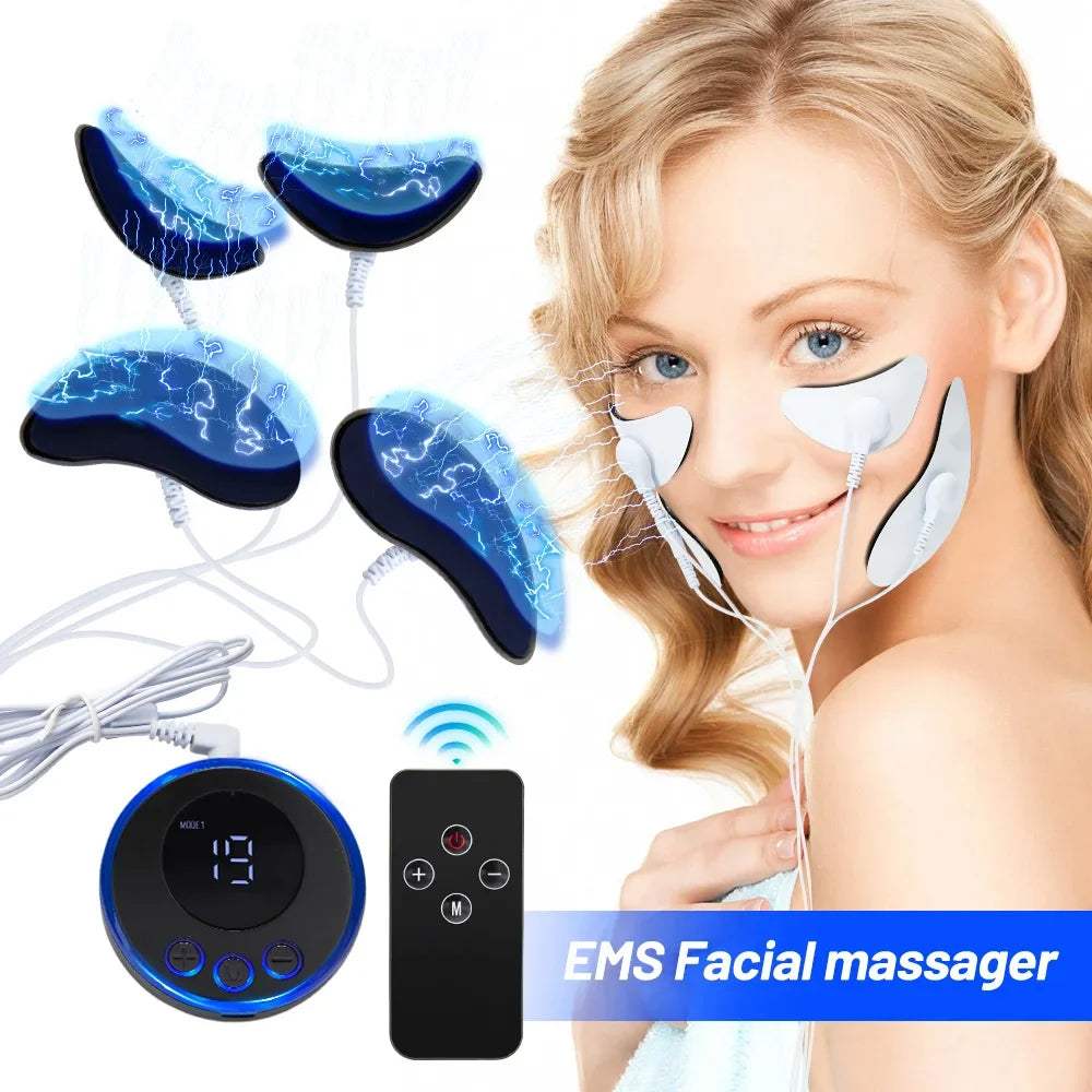 EMS Facial Massager Eye Face Lift Skin Tightening Anti-Wrinkle V-Shaped Face Muscle Stimulator Beauty Device - V.I.P Digital Presence