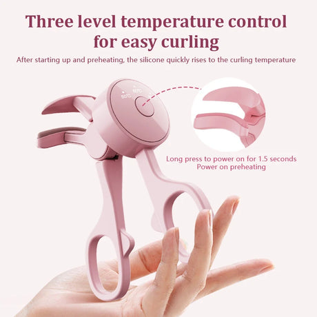 Electric Eyelash Curler Charging Model Fast Heating Portable Eye Lash Perm Shaping And Lasting Curling Thermal Eyelash Clip - V.I.P Digital Presence