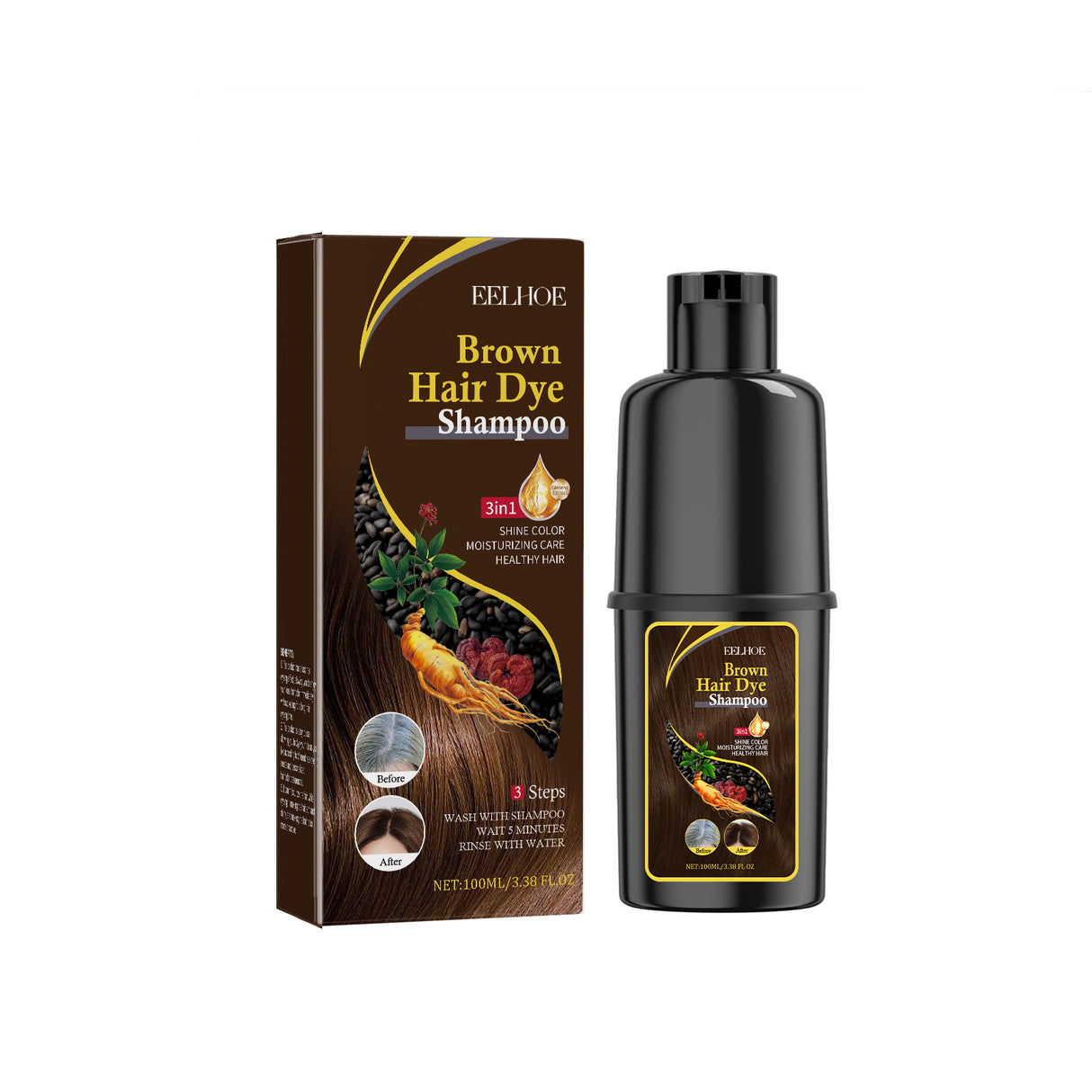 Black Hair Shampoo Series, Gentle, Non-Irritating And Moisturizing Scalp Easily Changing Color Hair Shampoo - V.I.P Digital Presence