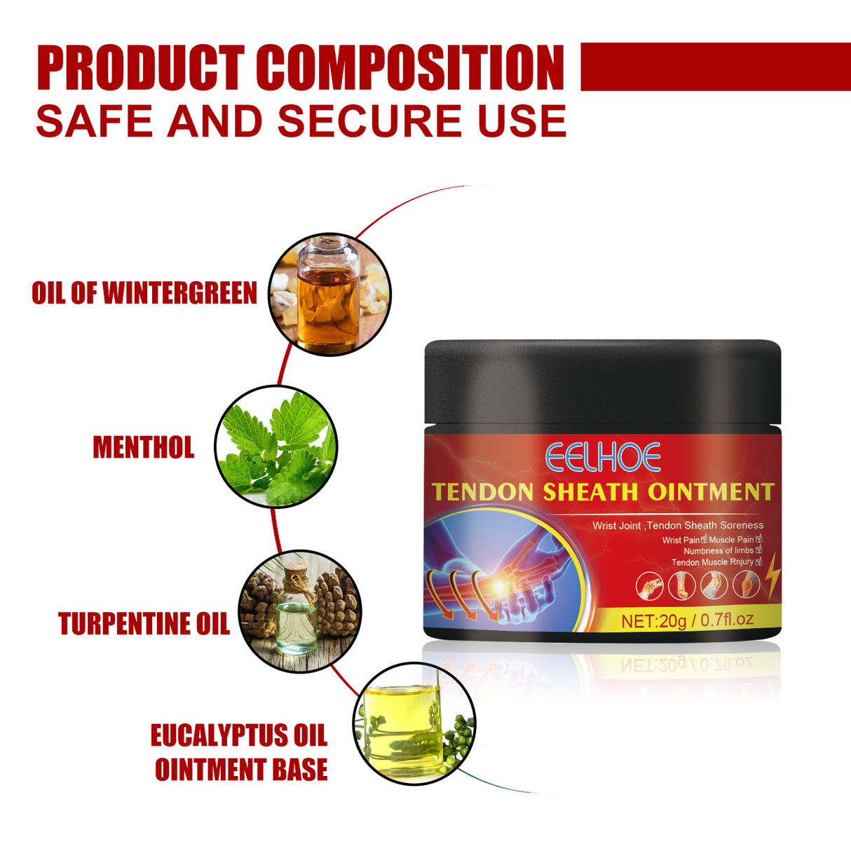 Tendon Sheath Pain Cream, Relieve Wrist Joints And Muscles Discomfort, Relieve Tendons And Activate Swelling And Pain Care Cream - V.I.P Digital Presence