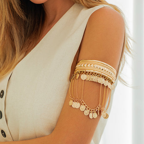 Western cowboy style metal tassel arm chain arm chain Dunhuang chain retro cross-border arm bracelet jewelry - V.I.P Digital Presence