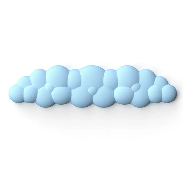 Alfombrilla de ratón con reposamuñecas para teclado, nube, antideslizante, espuma viscoelástica, para escritorio, oficina, gamer, ratón, reposamuñecas