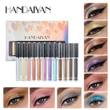 HANDAIYAN 12 Liquid Eye Shadow Set Psychedelic Pearl Shiny Eye Shadow Lying Silkworm Tear Makeup Eye Shadow Liquid - V.I.P Digital Presence
