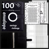 100 Envelope Challenge Binder Couple Save Money Challenge Envelope Sheet Pocket Book - V.I.P Digital Presence