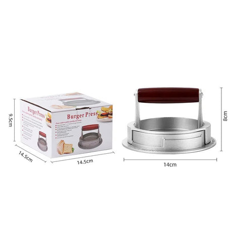 DIY rotary meat patty press three in one adjustable household aluminum alloy hamburger meat press mold manual - V.I.P Digital Presence