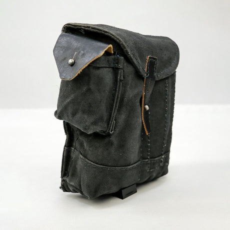 Cold War: Directly sourced original Russian items. Issued - Soviet Marines' black 4 - compartment AK mag pouch. - V.I.P Digital Presence