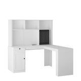 Corner gaming computer desk with socket, drawers, bookshelf and writing desk, modern L-shaped learning desk with storage space - V.I.P Digital Presence