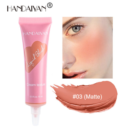 HANDAIYAN Tube Liquid Blush Moisturizing Contouring Brightening Natural Matte Nude Blush - V.I.P Digital Presence
