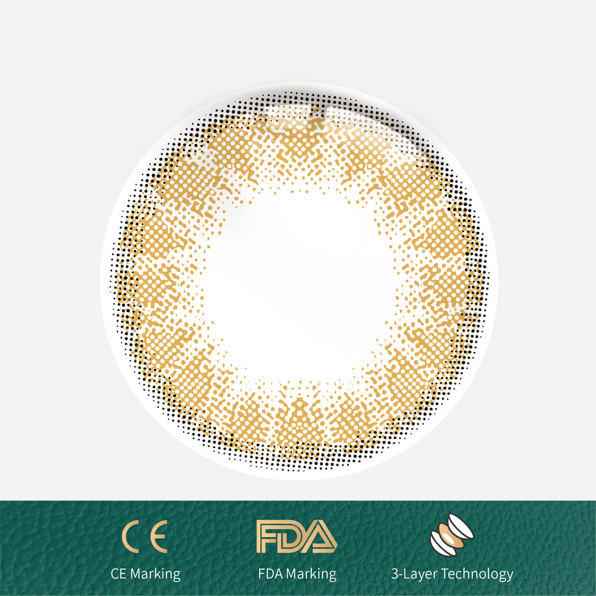 1Pcs FDA Certificate Eyes Beautiful Pupil Colorful Girl Cosplay Contact Lenses Brown - V.I.P Digital Presence