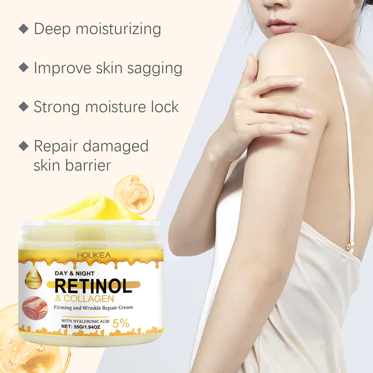 Firming Moisturizer Moisturizes, Hydrates, Lifts, Care For Skin, Softens, Brightens And Brightens Body Care Cream