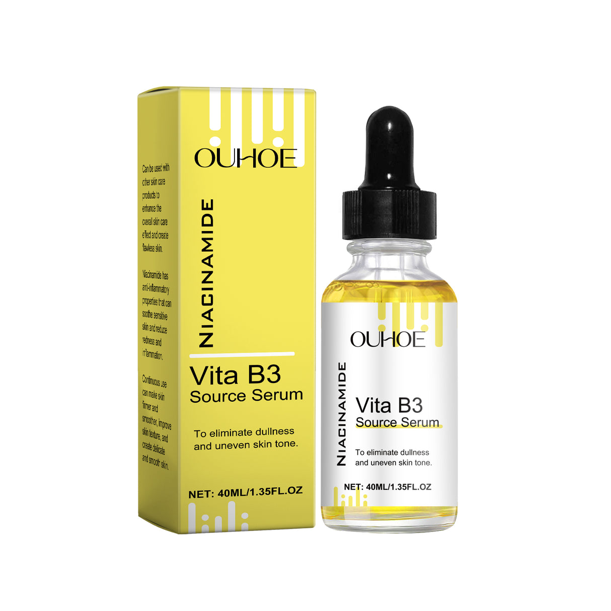 Face Serum Moisturizes Facial Skin With Moisture Lock Hydrating Vitamin B3 Serum