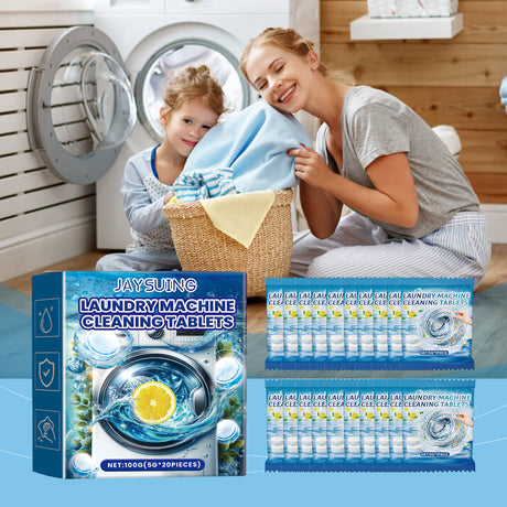 Washing Machine Decontamination Effervescent Tablets, Clean Odors Washing Machine Slot Depth Decontamination Cleaning Tablets - V.I.P Digital Presence