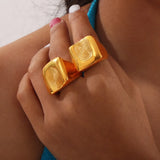 Titanium Steel Fingerprint Signet Ring - V.I.P Digital Presence