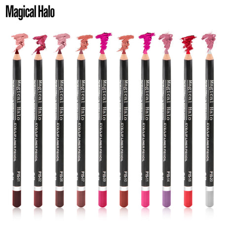 Magical Halo Easy To Color Lip Liner / Eyeliner 10 Colors Waterproof Lip Pencil That Lasts Makeup And Does Not Fade - V.I.P Digital Presence