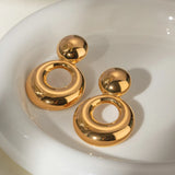 18K Gold-Plated Cutout Earrings - V.I.P Digital Presence