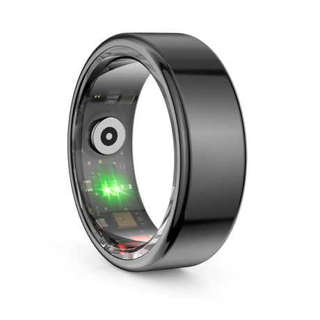Smart Ring Blood Pressure Sleep Monitoring Waterproof Sports Fitness Tracker Military Grades Titanium Steel Shell SmartRing - V.I.P Digital Presence