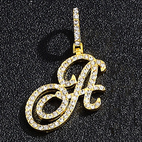 Hip hop accessories grass letter pendant melon seed buckle Cuban chain accessory - V.I.P Digital Presence