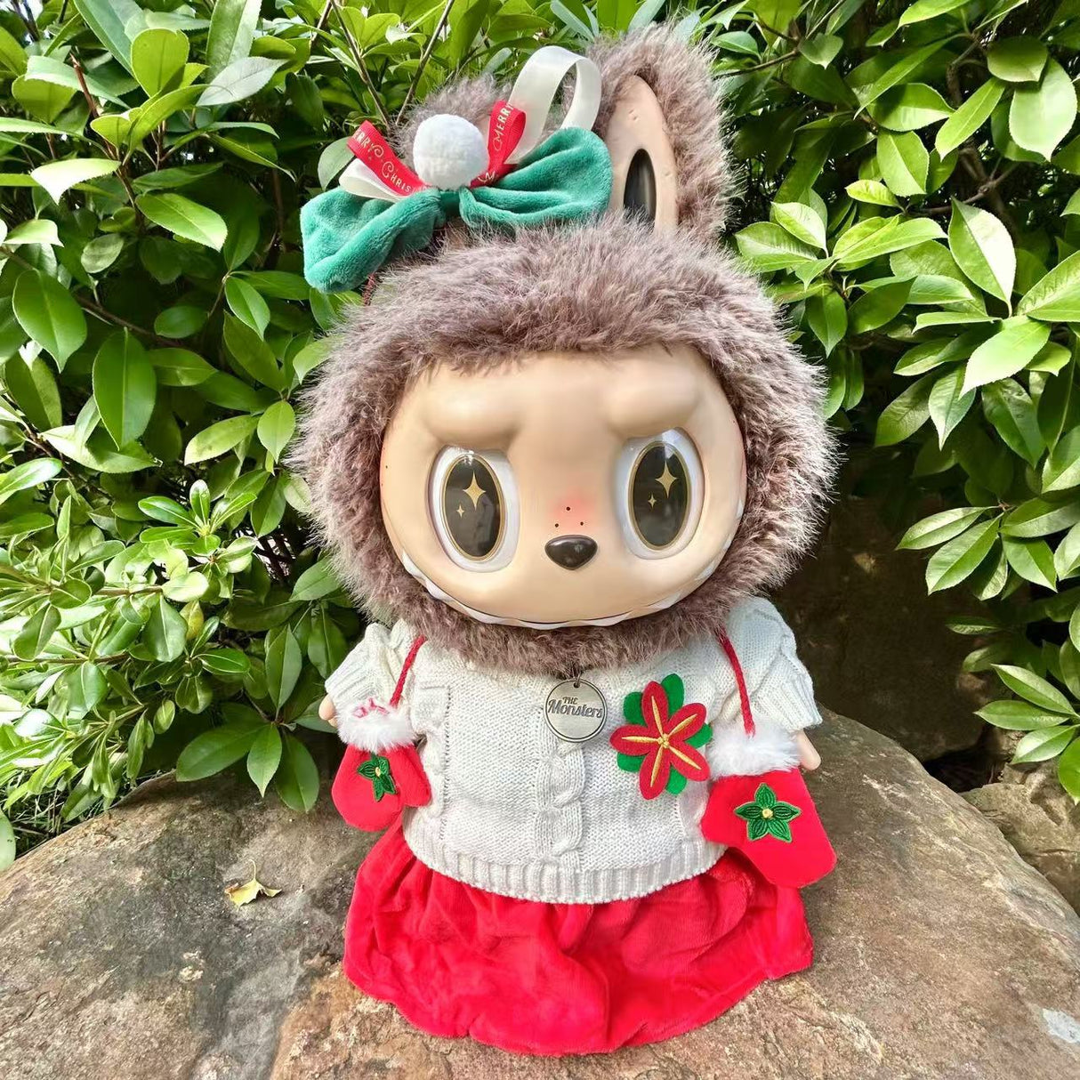 Ropa con diseño LABUBU de 58 cm, ropa de muñeca ZIMOMO, juguete de peluche LABUBU de goma, ropa linda