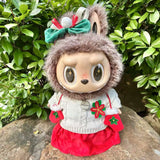 Ropa con diseño LABUBU de 58 cm, ropa de muñeca ZIMOMO, juguete de peluche LABUBU de goma, ropa linda