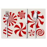Christmas meal mat linen candy letter printed table mat living room dining table decoration insulation mat - V.I.P Digital Presence