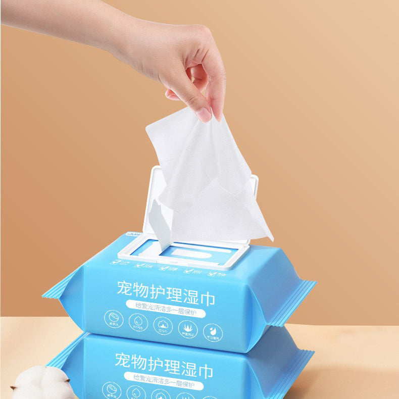 Pet Care Wet Wipes 100 Sheets Dog No-Rinse Cleaning Tissues Cat Eye Care Tear Stain Removal Wipes Wholesale - V.I.P Digital Presence