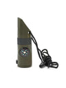 NEW 7 in 1 Survival Whistle Hiking Whistle Compass Mirror Flashlight Magnifier LED Light Thermometer Storage Compass Tool - V.I.P Digital Presence