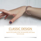 Gold Wire Sandalwood Bead Hand Daily Wear Decoration Simple Fashion 100 With Decorative Wooden Bead Bracelet - V.I.P Digital Presence