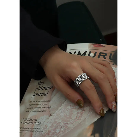 18K Gold-Plated Titanium Steel Ring - V.I.P Digital Presence