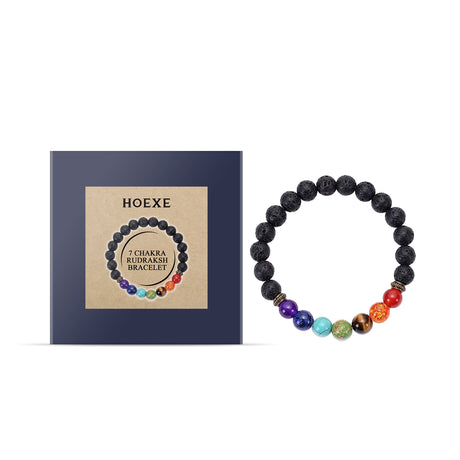 Colorful Volcanic Stone Bracelet Jewelry Beads Bracelet Colorful Volcanic Stone Bracelet Adjustable Braided Beading - V.I.P Digital Presence