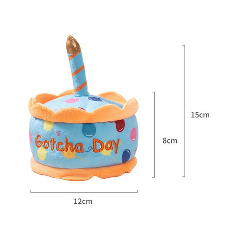 Pet Toy Birthday Cake Celebration Play Doll for Dogs with Sound and Chew Function Small Cake - V.I.P Digital Presence