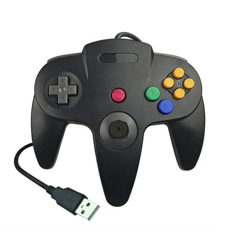N64 USB wired game controller N64 appearance PC controller retro classic game console appearance controller - V.I.P Digital Presence
