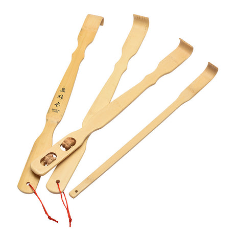 Scratching without asking for help old man with hand carved characters back scratching device - V.I.P Digital Presence