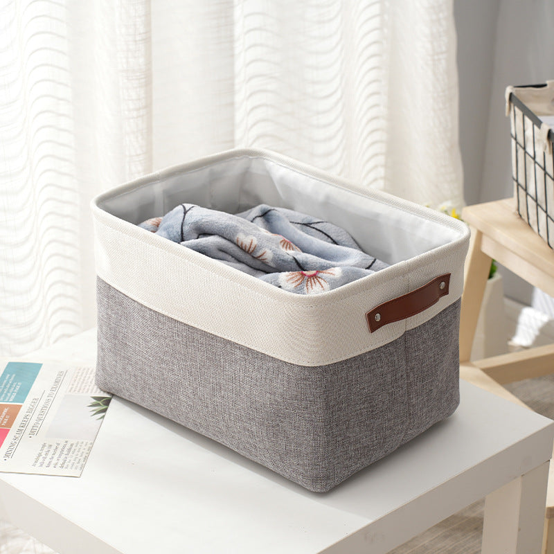 Thickened foldable portable clothing storage basket books snacks toys cosmetics storage box - V.I.P Digital Presence