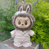 Ropa con diseño LABUBU de 58 cm, ropa de muñeca ZIMOMO, juguete de peluche LABUBU de goma, ropa linda