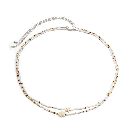 Ocean Wind Body Chain Rice Bead Double Waist Chain Sea Star Animal Bead Body Chain - V.I.P Digital Presence