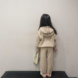 Small And Medium-Sized Children's Korean Children's Sweater Suit Winter Boys And Girls' Thick Hooded Knitting Two-Piece Set - V.I.P Digital Presence