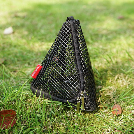 Outdoor triangular sun drying net, foldable storage net, camping hanging net, storage basket, PVC hanging net bag - V.I.P Digital Presence