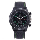 Rubber Fashion Sports Men's Watch Car Line Strap Silicone Student Watch - V.I.P Digital Presence