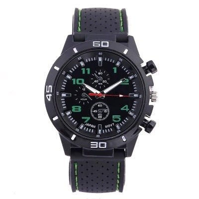 Rubber Fashion Sports Men's Watch Car Line Strap Silicone Student Watch - V.I.P Digital Presence
